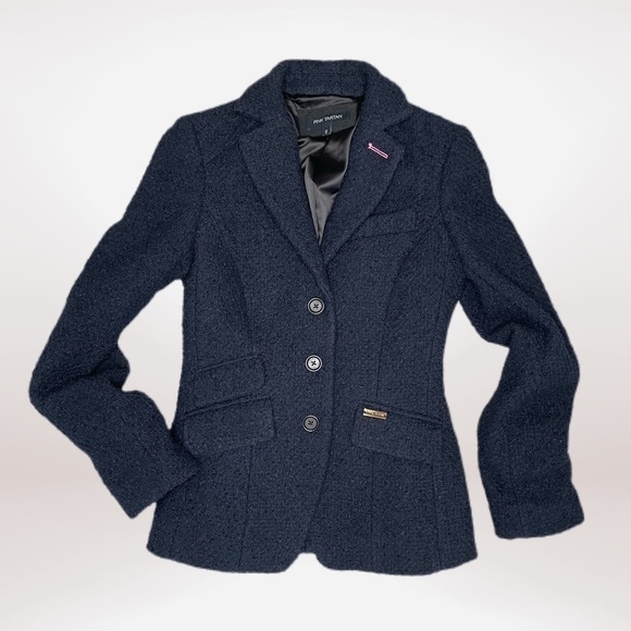 Pink Tartan Jackets & Blazers - Pink Tartan Wool Blazer Jacket